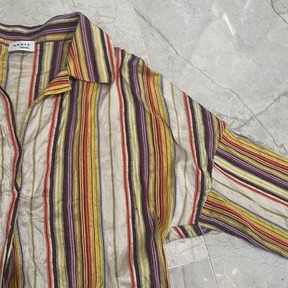 A-k-R-I-S punto AKRIS 100% silk blouse top shirt women duze us4 worn once - Picture 3 of 8